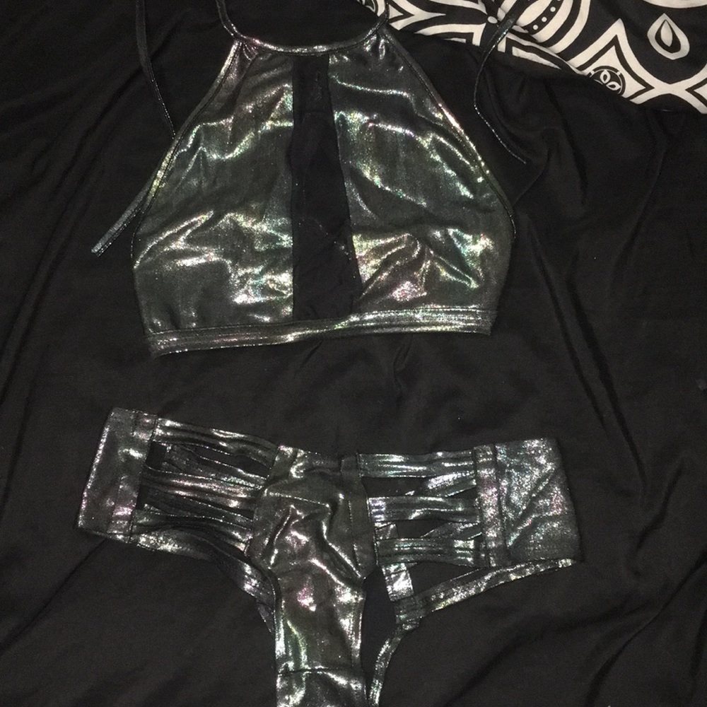 Iheartraves rave halter top And bottoms